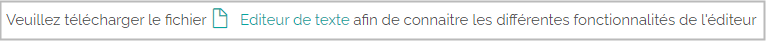 Restitution en front de l'insertion d'un fichier